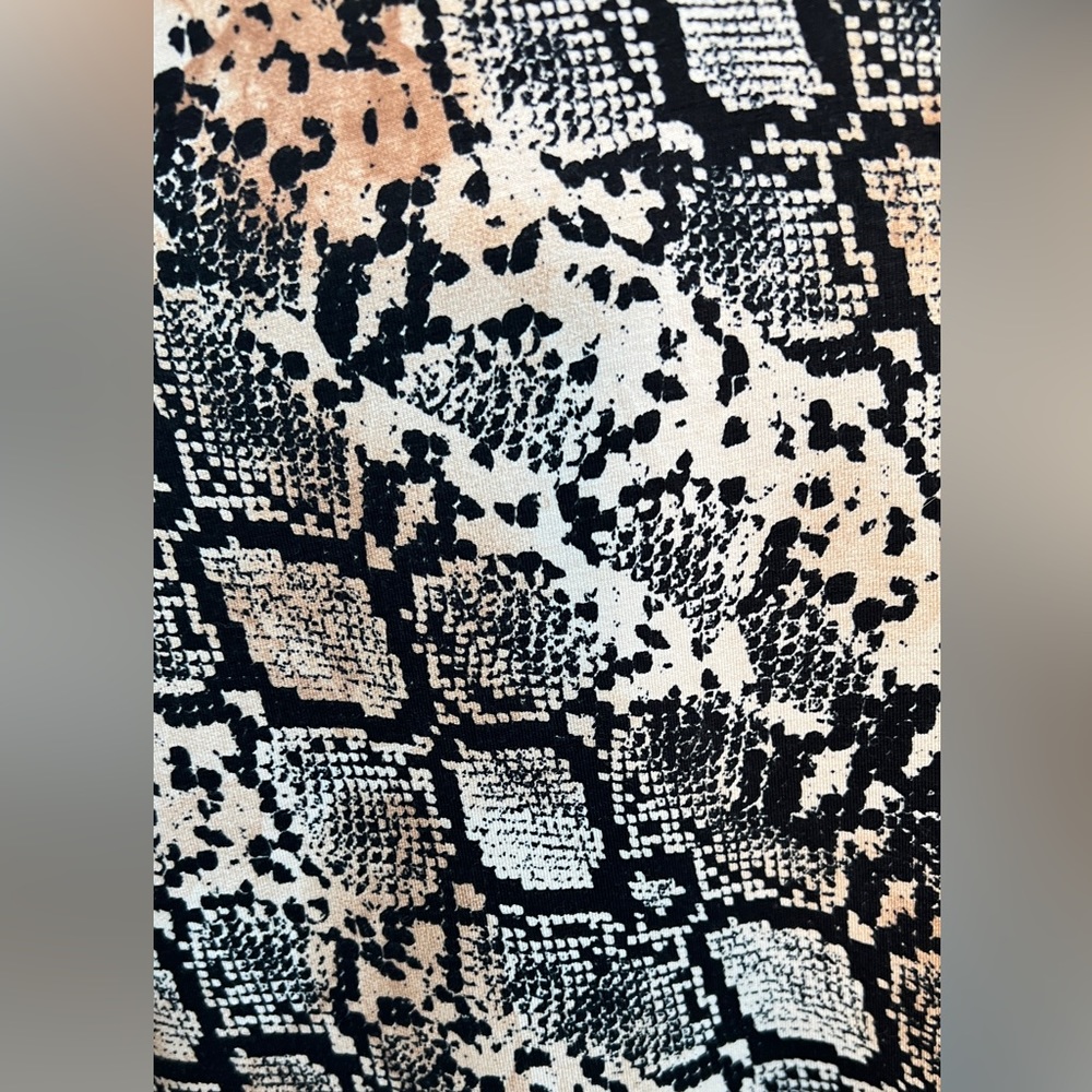 ZARA | 💎 Rare 💎 Snakeskin Animal Pattern Print Midi Dress Women’s Small - Picture 7 of 8